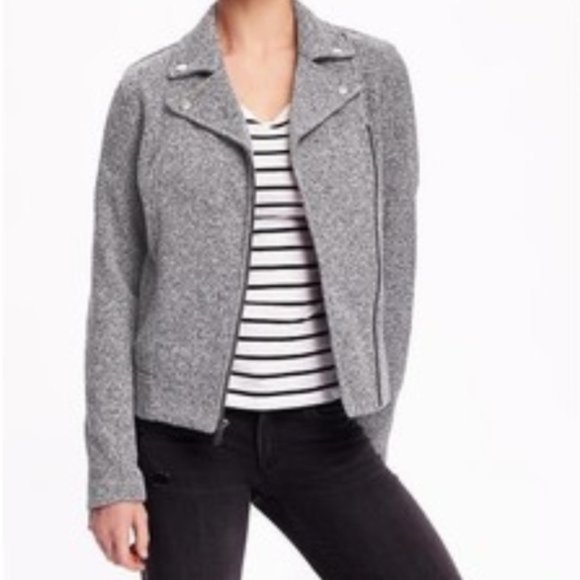 Old Navy Jackets & Blazers - Old Navy Gray Moto Jacket